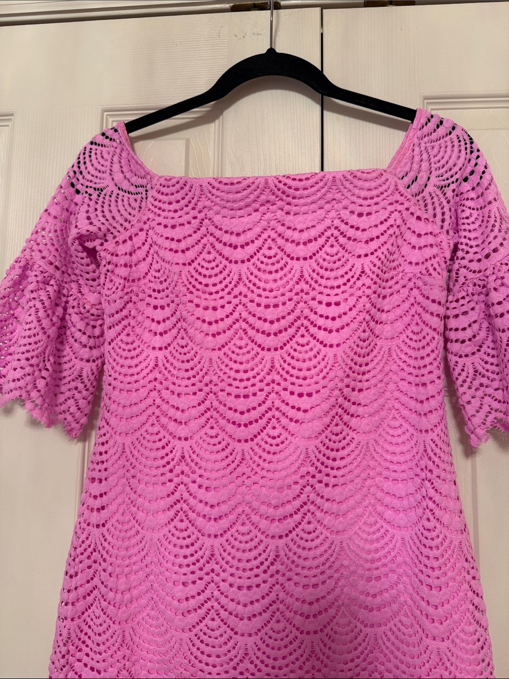 Lilly Pulitzer Bright Pink Lace Mini Dress - Picture 3 of 3